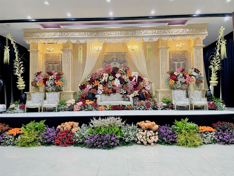 Dekorasi indoor di Taman Krida Budaya Malang